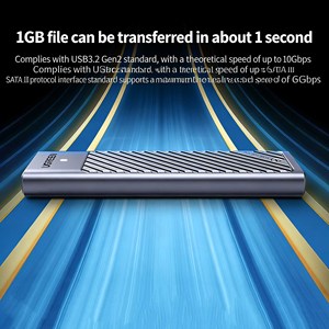 UGREEN CM559 <b>M.2</b> NVMe <b>SSD</b> Enclosure USB-C 3.2 Gen 2 10Gbps – Aluminum Case with Tool-Free Design for 2280 NVMe <b>SSD</b> - Product Image 3