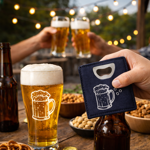 مجموعة هدايا عيد الأب لعشاق البيرة تتضمن كأس بيرة وفتاحة زجاجات، هدية مثالية للأب في عيد الأب أو عيد الميلاد - Product Image 5