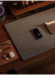 カスタマイズ可能な特大コットンリネンマウスパッド防水滑り止めデスクマット手首保護スクラッチプルーフゲームオフィスストック - Product Image 2