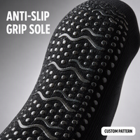 Chaussettes de football antidérapantes personnalisées, chaussettes de sport, fabricant en gros, motif en silicone personnalisé, design gratuit