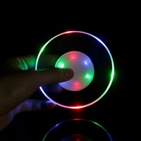 2022 Nouveautés Parti Décoration Multicolore Acrylique Led Lumineux Tasse Coaster Pour Boissons