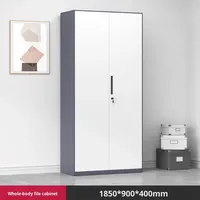 Armoire à dossiers en acier sur mesure à bord étroit démontable, tiroir en fer de bureau, porte en verre, serrure mécanique, stockage d'archives de données, moderne