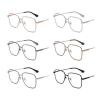 Gafas de Lectura Cuadradas de Titanio Ligero de Primera Calidad OEM para Hombre y Mujer, Monturas Ópticas Unisex