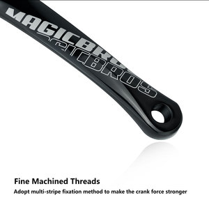 MAGICBROS Juego de Bielas de Bicicleta de Piñón Fijo de Aleación de Aluminio a Precio Económico, BCD130MM 46T, Piñón de Una Velocidad, 170MM, para Bicicleta de Pista - Product Image 4