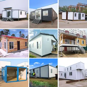 Australian Standards 2 Bedroom Luxury Modular Foldable House 20ft 40ft Expandable Container House