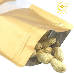 Tas Tahan Bau Ukuran Kustom 5.5X7.8 Inci Tas Mylar Mengkilat/Matt Emas Tas Berdiri Kemasan Sampel Tas Dapat Ditutup Kembali - Product Image 3