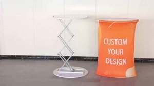 Stand de comptoir portable personnalisé en MDF + PP écologique avec impression sérigraphique pour salons professionnels et événements commerciaux - Product Image 2