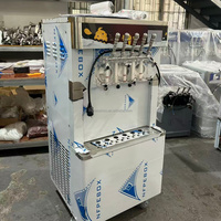 Fabricant de machines à glaces molles automatiques professionnelles et commerciales, machine à glaces molles automatique à 5 saveurs / 7 saveurs, verticale