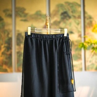 Pantalon long amincissant à jambes larges en soie Xiangyun et organza, nouvelle mode, élégant, vente en gros 5318