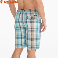 Shorts décontractés en coton et lin pour homme de qualité supérieure, respirants, anti-UV, séchage rapide, motif uni, taille élastique, coupe mi-haute