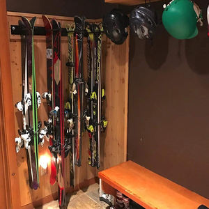 Support mural pour planche à neige avec 4 crochets en métal, organisateur, support de rangement, présentoir - Product Image 2