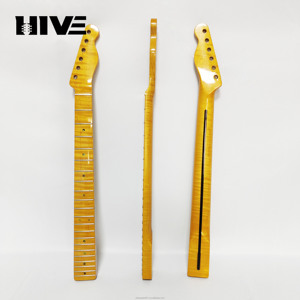 Accesorio para guitarra eléctrica (acabado brillante) TL21 Traste 6 cuerdas Cuello de 4 colores para mano derecha Cordal con patrón de tigre integrado - Product Image 4