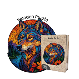 Puzzle en bois personnalisé <span class=keywords><strong>renard</strong></span> pour la rentrée scolaire avec étiquettes nominatives pour la <span class=keywords><strong>d</strong></span>écoration de bureau <span class=keywords><strong>d</strong></span>'élève et l'organisation de la salle de classe - Product Image 1