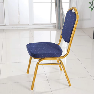 Silla moderna de comedor para banquetes de Hotel P para eventos de boda, silla de hierro apilable de buena calidad para fiestas al aire libre y uso en interiores - Product Image 3