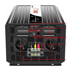 <span class=keywords><strong>Convertisseur</strong></span> onduleur hors réseau à onde sinusoïdale pure 3200W 96V DC à 220V AC pour système solaire RV Camping - Product Image 4