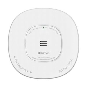Détecteur de fumée filaire AC Heiman avec alarme CO et batterie de secours 10 ans, interconnexion sans fil jusqu'à 40 unités pour la sécurité domestique - Product Image 2