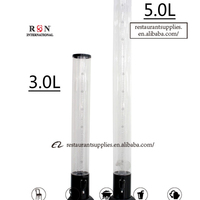 Machine à bière en plastique éclairée par LED pour bar et restaurant, distributeur de boissons, de jus et de bière, équipement de bar, refroidisseur de bière de 5 litres avec tube à glace