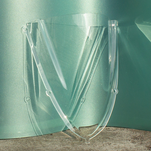 Pare-brise Double Bubble Aprilia RS 457, visière de scooter rétro, transparente, incassable, pour scooters modifiés, moto - Product Image 3