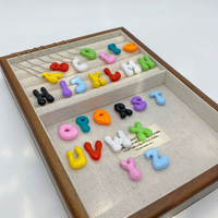 Pendentif breloque lettre initiale A-Z 26 alphabets en laiton émaillé coloré avec zircon pour collier tendance, accessoire de bijouterie, vente en gros