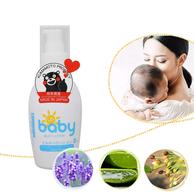 Baixo-irritação perfume fraco natural derivado de plantas hidratantes ingredientes crianças leite loção corporal para o bebê