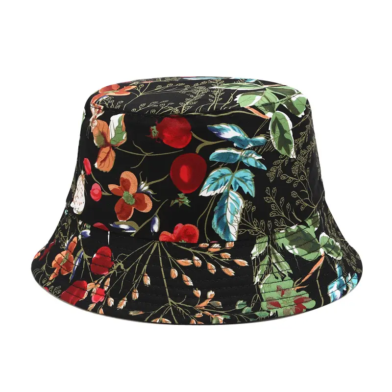 Cubo sombrero para las mujeres de los hombres de moda de verano sombreros de Sun viajes al aire libre de doble lado pescador tapa