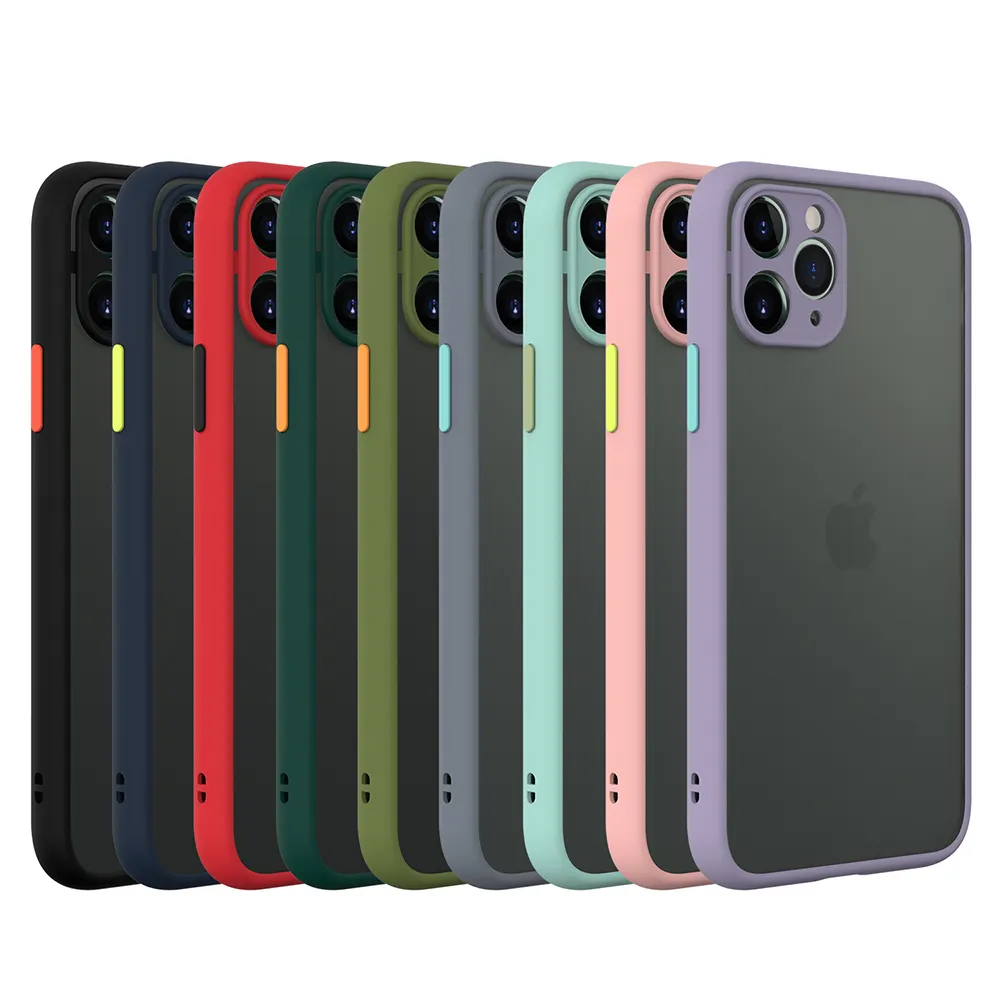 Translucent Frosted Matte Shockproof Mobile Cell Phone Case For iPhone 13 Pro Max 13 Mini 12 11 XS Max XR X 7 8Plus