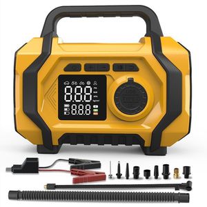 เครื่องช่วยสตาร์ทรถยนต์ พร้อมปั๊มลม เครื่องดูดฝุ่น ออลอินวัน 240V 80W ชุดจั๊มพ์สตาร์ทฉุกเฉิน พร้อมพอร์ต USB Type C - Product Image 1