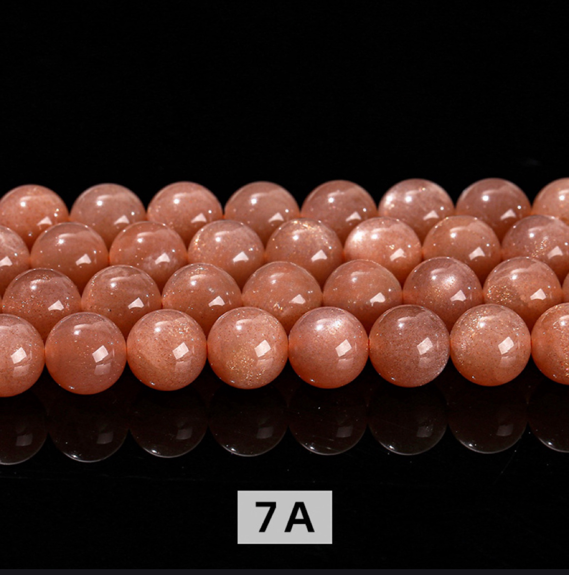 Pierre de lune orange naturelle 7A