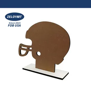 ZELOYAUT-сублимационный креативный персонализированный нерегулярный шлем MDF для регби рамка для фотографий орнаменты настраиваемые печатные изображения