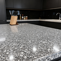 Revêtement de sol en terrazzo de luxe, résistant à l'usure, dalles de terrazzo artificielles, couleur personnalisée, dalle de terrazzo pour hôtel, appartement