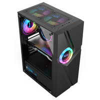 ARGB casing game pc lampu led, sarung komputer dengan USB 3.1 edisi gaming