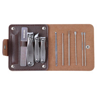 Ensemble de 10 outils de pédicure pour la maison, outils de beauté et de manucure haut de gamme, kit de cure-oreilles pour couper les ongles épais et difficiles à tailler