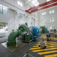 Petite turbine hydroélectrique Francis pour la production d'énergie libre, atelier de peinture EPC, prix abordable
