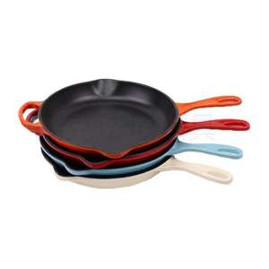 Wholesale Factory Eco-Friendly Cartoon Design Cast Iron Skillet Frying <strong>Grill</strong> <strong>Pan</strong> Gas &amp; Induction Compatible 16-26cm Diameter - Product Image 5