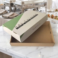 Boîte d'emballage alimentaire rapide recyclable avec logo personnalisé, pour churros, sushis, à emporter, avec couvercle, finition mate, grande taille, pour la restauration