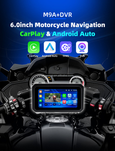 Pantalla Inalámbrica Portátil para Motocicleta de 6.25 Pulgadas con CarPlay y Android Auto, Extraíble, Impermeable, con BT, TPM, DVR y Navegación - Product Image 1