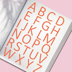 Tối Giản Bảng Chữ Cái Số Matte Vinyl Sticker Tấm Cho Tự Làm Chai Nước Điện Thoại Trường Hợp Trang Trí Sáng Tạo Cá Tính Máy Tính Xách Tay - Product Image 3