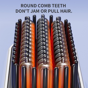 Hair Tools Cordless Electric Hair Brush Straightening Professional Heating <b>Comb</b> Hot Styler Wireless Hair Straightener Brush - Product Image 5