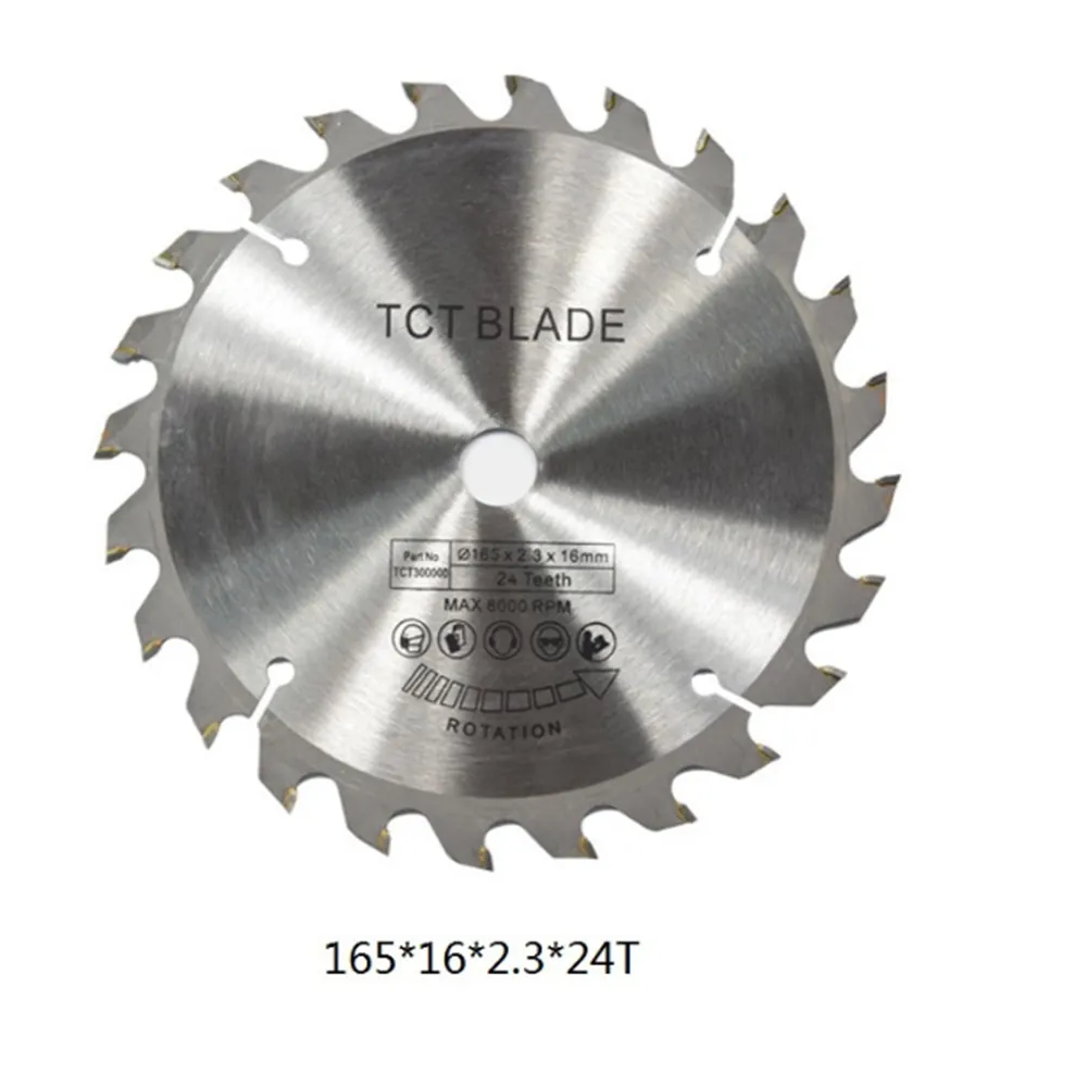 Lame de scie TCT de haute qualité 160mm-165mm pour disque de coupe du bois lame de scie circulaire en carbure TCT