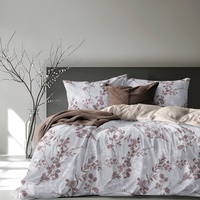 Ensemble de couette et de couvre-lit Queen Size 4 pièces, ensembles de draps imprimés avec taie d'oreiller, housse de couette légère pour toutes les saisons