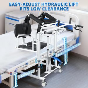 Chaise de transfert <span class=keywords><strong>pour</strong></span> patient, hydraulique, réglable en hauteur, <span class=keywords><strong>pour</strong></span> maison de retraite, <span class=keywords><strong>personnes</strong></span> alitées, <span class=keywords><strong>aide</strong></span> <span class=keywords><strong>à</strong></span> la mobilité <span class=keywords><strong>pour</strong></span> la salle de bain, Mateside - Product Image 3
