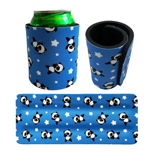 UOO OEM portátil de impresión por sublimación Snap Slap de neopreno latas de cerveza botella enfriador manga envoltura con Metal en el interior - Product Image 1