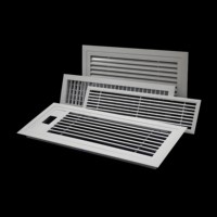 Grille de ventilation murale carrée en aluminium blanc 10x10 pouces, durable, antirouille, avec registre à volets multiples et amortisseur, fabrication en tôle