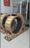 Haute qualité interactif jouet pour animaux de compagnie silencieux chat exercice roue de course chat escalade cadre panneau de fibres chat roue tapis roulant