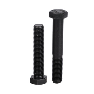 Vis hexagonales externes NBC, grade 8.8, acier au carbone Q235, filetage complet et filetage partiel, oxydation noircie, utilisation dans l'industrie de la construction - Product Image 1