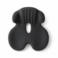 Coussin de siège en mousse à mémoire de forme personnalisé avec support dorsal, housse lavable OEM, pour chaise de bureau et voiture, vente en gros