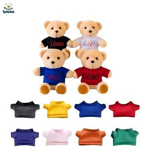 TongXin Toys Custom logo Cute Bear Peluches With Shirt <strong>Hoodie</strong> Safe Embroidery Doll Eyes OEM Plush Stuffed Animal Teddy Bear Toy - Product Image 2