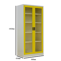 Meuble de bureau moderne 2026 avec portes en maille, armoire de rangement en acier de qualité supérieure Anhui, classeur métallique pour dossiers de bureau
