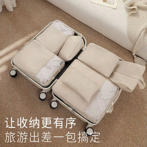 Travel Storage Set Clothing Organizer Twill <b>Compression</b> Portable Foldable Rectangle Solid Color Daily Necessities - Product Image 2