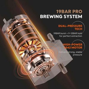 <b>Portable</b> 2-in-1 <b>Coffee</b> <b>Maker</b>, <b>Portable</b> 19 Bar Espresso Machine with Automatic Heating, Compatible with NS and Ground <b>Coffee</b> - Product Image 4